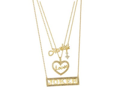 SUICIDE SQUAD - Harley Loves Joker - Lot de 3 pendentifs
