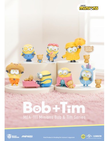 MINIONS - Bob & Tim Series - Set 6 Figurine 6.3cm