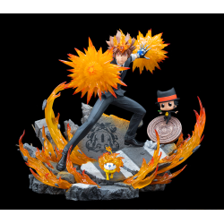 REBORN - Tsuna, Reborn & Natsu - Statuette 37cm