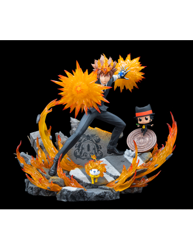 REBORN - Tsuna, Reborn & Natsu - Statuette 37cm