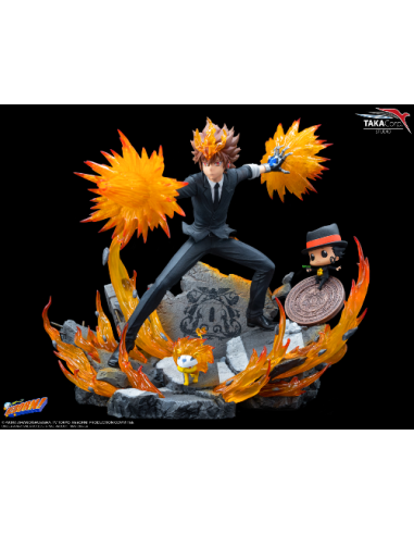 REBORN - Tsuna, Reborn & Natsu - Statuette 37cm