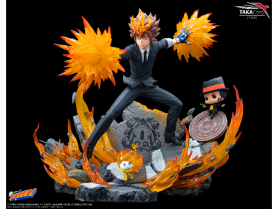 REBORN - Tsuna, Reborn & Natsu - Statuette 37cm