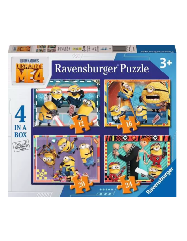 MOI MOCHE ET MECHANT 4 - 4 Puzzle 12/16/20/24P...