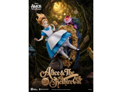 DISNEY - Alice & le Chat du Cheshire - Statuette Master Craft 40cm