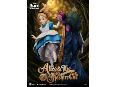 DISNEY - Alice & le Chat du Cheshire - Statuette Master Craft 40cm