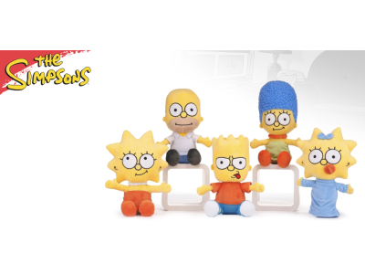 LES SIMPSONS - Assortiment de 24 Peluches - 5 Modèles - 30cm