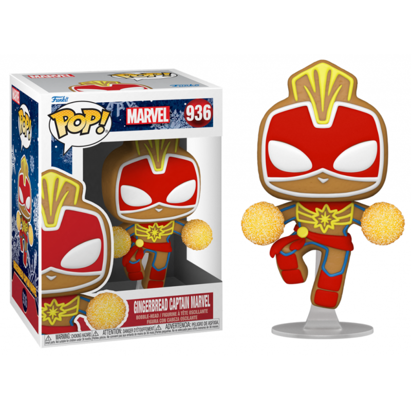 MARVEL - POP NÂ° 936 - Gingerbread Captain Marvel