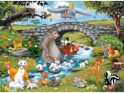 DISNEY - La grande famille - Puzzle 100P XXL