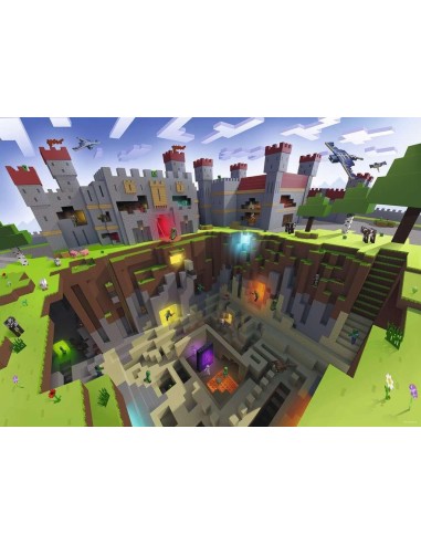 MINECRAFT - Découpe Minecraft - Puzzle 300P XXL