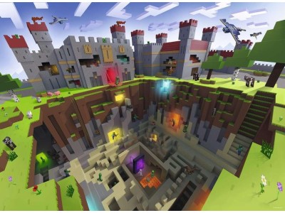 MINECRAFT - Découpe Minecraft - Puzzle 300P XXL
