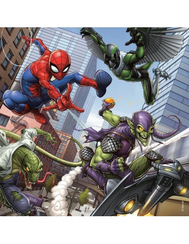 SPIDER-MAN - En action - 3 Puzzle 49P