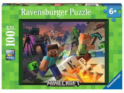 MINECRAFT - Monstres de Minecraft - Puzzle 100P XXL