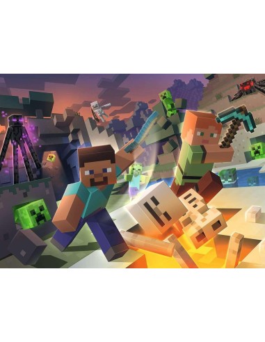 MINECRAFT - Monstres de Minecraft - Puzzle 100P...