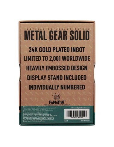 METAL GEAR SOLID 2 - Snake - Lingot Edition...