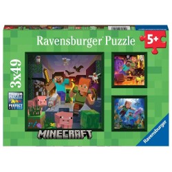 MINECRAFT - Biomes - 3 Puzzle 49P