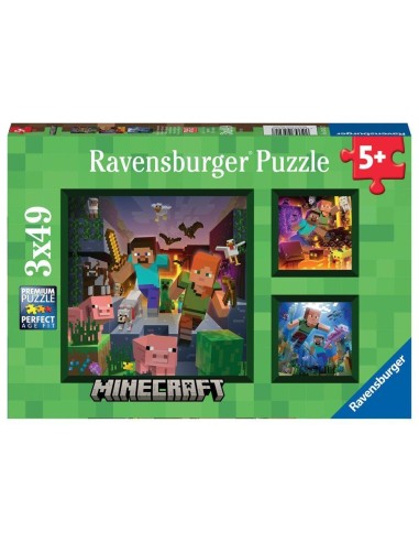 MINECRAFT - Biomes - 3 Puzzle 49P
