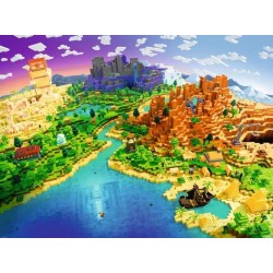 MINECRAFT - Puzzle 1500P - Le monde de Minecraft 2