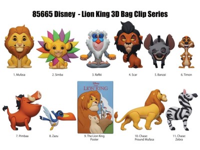 LE ROI LION - 30ème Anniversaire - 3D Foam Bag Clip (Display 24 Pcs)