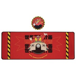 SONIC - Dr. Eggman - Tapis de Bureau XL + 1 Sous-Verre
