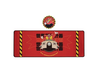 SONIC - Dr. Eggman - Tapis de Bureau XL + 1 Sous-Verre