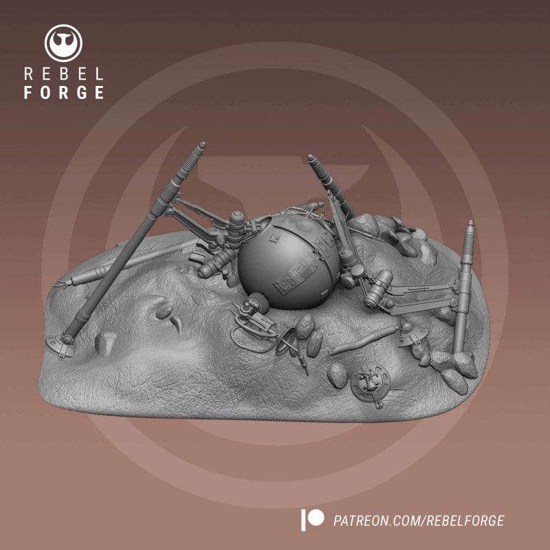 Downed Spider Fichier STL