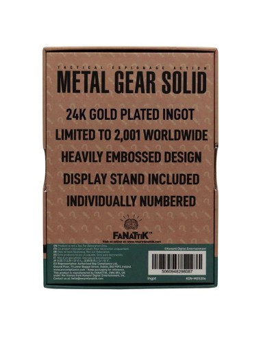 METAL GEAR SOLID 2 - Raiden - Lingot Edition...