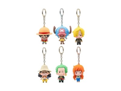 ONE PIECE - Chibi Series - Assortiment 12 Porte-Clés 6-7cm Blind Box