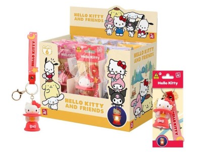 HELLO KITTY -Light-Up Camping Lamp Series -Assortiment 9 Porte-Clés cm