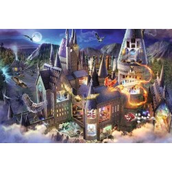 HARRY POTTER - Vue sur le château de Poudlard - Puzzle... 2