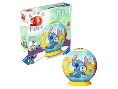 LILO & STITCH - Stitch & Scrump - Puzzle 3D - Rond 72p