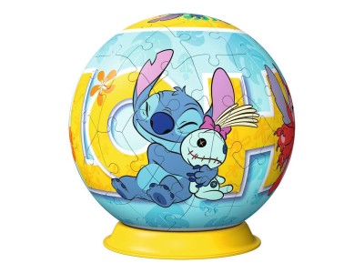 LILO & STITCH - Stitch & Scrump - Puzzle 3D - Rond 72p
