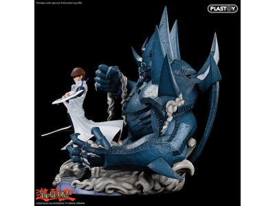 YU-GI-OH - Seto Kaiba & Obelisk The Tormentor - Statuette 50cm