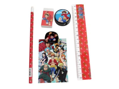 ONE PIECE - Set de Papeterie + Pot à Crayon - 7pc.