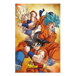 DRAGON BALL SUPER - Goku Evolution - Poster 3D - 58x38cm