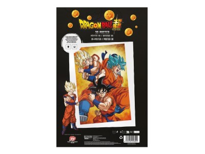 DRAGON BALL SUPER - Goku Evolution - Poster 3D - 58x38cm
