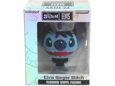 STITCH - Elvis Singer - Figurine Bhunny Flocked Vinyl - 10cm