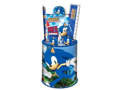 SONIC - Set de Papeteire + Pot à Crayon - 7pc.