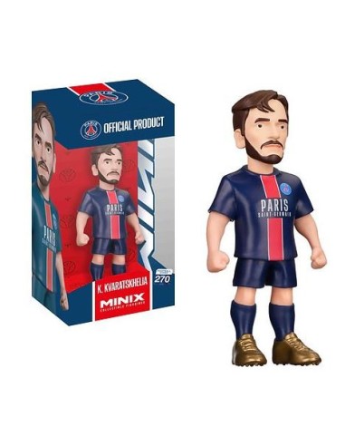 PSG - Kvarayskhelia - Figurine Minix 12cm