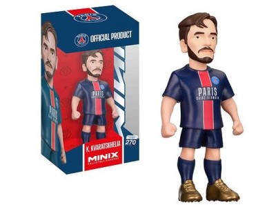 PSG - Kvarayskhelia - Figurine Minix 12cm