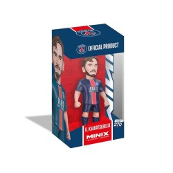 PSG - Kvarayskhelia - Figurine Minix 12cm 2