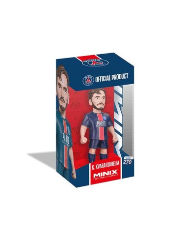 PSG - Kvarayskhelia - Figurine Minix 12cm