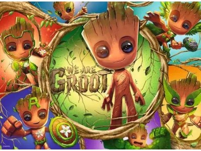 MARVEL - Nous sommes Groot - Puzzle 100P XXL