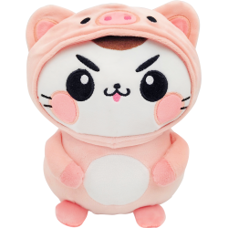 FUNNY CATS - Cochon - Peluche 21cm