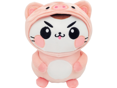 FUNNY CATS - Cochon - Peluche 21cm