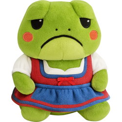 FROWNY FROGS - Dirndl - Peluche 25cm