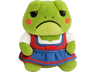FROWNY FROGS - Dirndl - Peluche 25cm