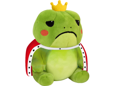 FROWNY FROGS - Le roi grenouille - Peluche 25cm