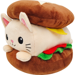 PLUSH WORLD - Chat Pain aux marrons - Peluche 23cm 2