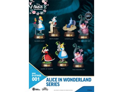 ALICE AU PAYS DES MERVEILLES - Mini D-Stage -Pack de 6 Statuettes 10cm