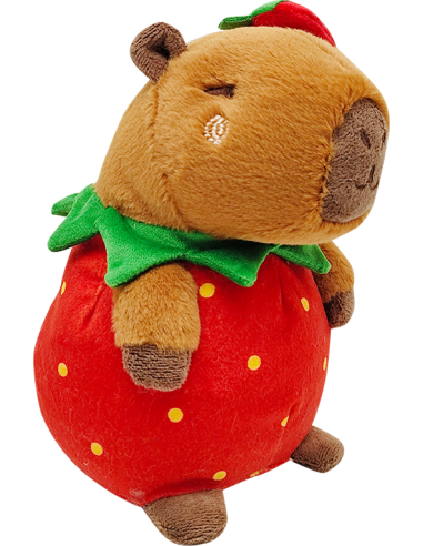 HUG A CAPYBARA - Capybara Fraise - Peluche 23cm
